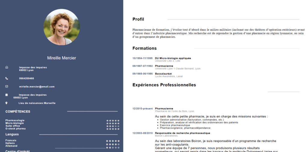 cv web